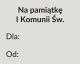 Grawer Pamiątka Pierwszej Komunii Świętej G18A, 6x4