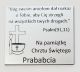 Grawer Pamiątka Chrztu Świętego od Prababci GR1G, 6x4